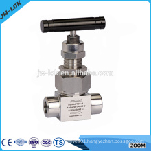 High precision natural gas adjustable needle valve